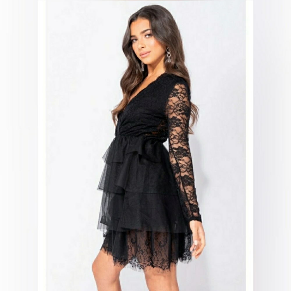 ❤️Price drop❤️Lace Multi-Tiered Panel Dress - Picture 6 of 8